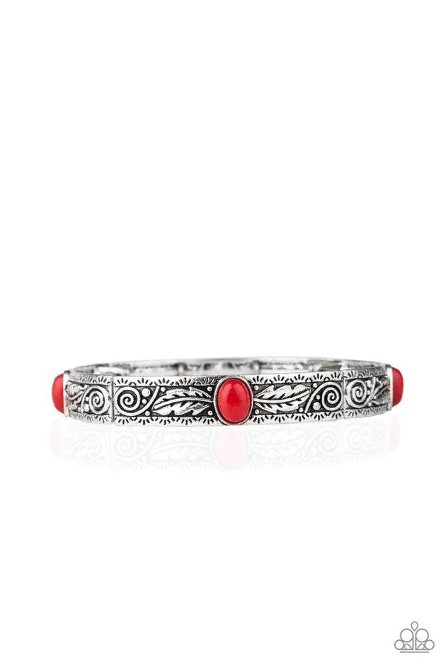 Paparazzi Jewelry Bracelets Paparazzi Bracelet Wild West Story Red