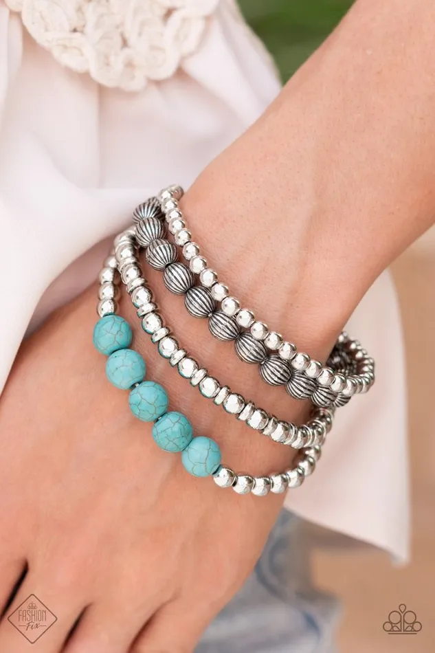 Paparazzi Jewelry Bracelets Paparazzi Bracelet Wildland Wanderer Blue