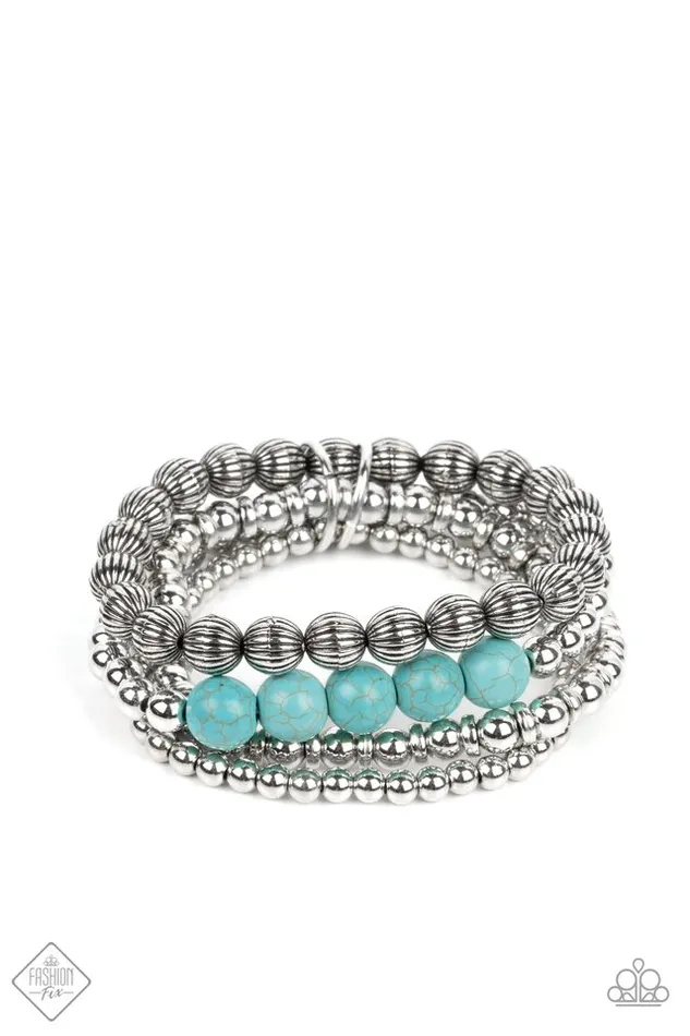 Paparazzi Jewelry Bracelets Paparazzi Bracelet Wildland Wanderer Blue Paparazzi Jewelry Bracelets Paparazzi Bracelet Wildland Wanderer Blue