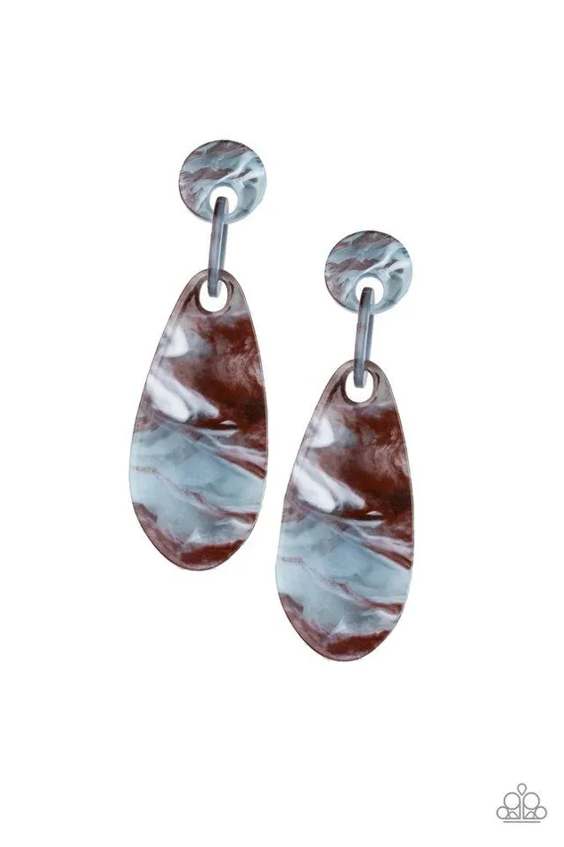 Paparazzi Jewelry Earrings Paparazzi Earring A HAUTE Commodity Brown