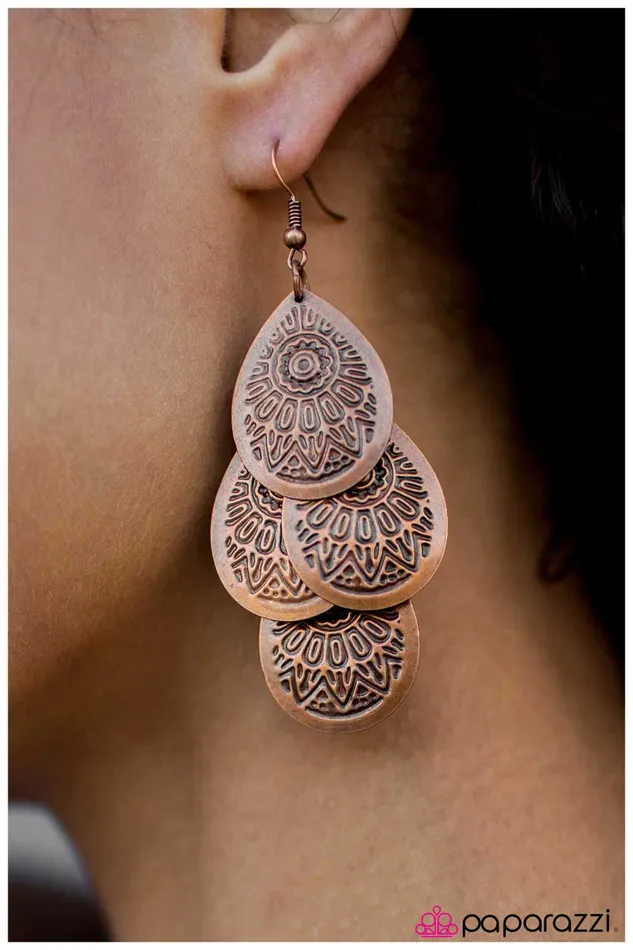 Paparazzi Jewelry Earrings Paparazzi Earring A Leading Light Copper