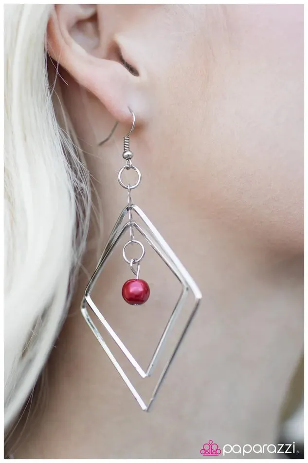 Paparazzi Jewelry Earrings Paparazzi Earring A Saving Grace Red
