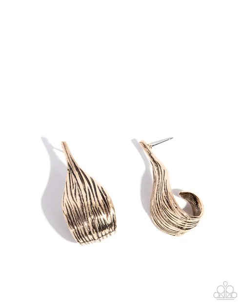 Paparazzi Jewelry Earrings Paparazzi Earring Curly Comfort Gold Paparazzi Jewelry Earrings Paparazzi Earring Curly Comfort Gold