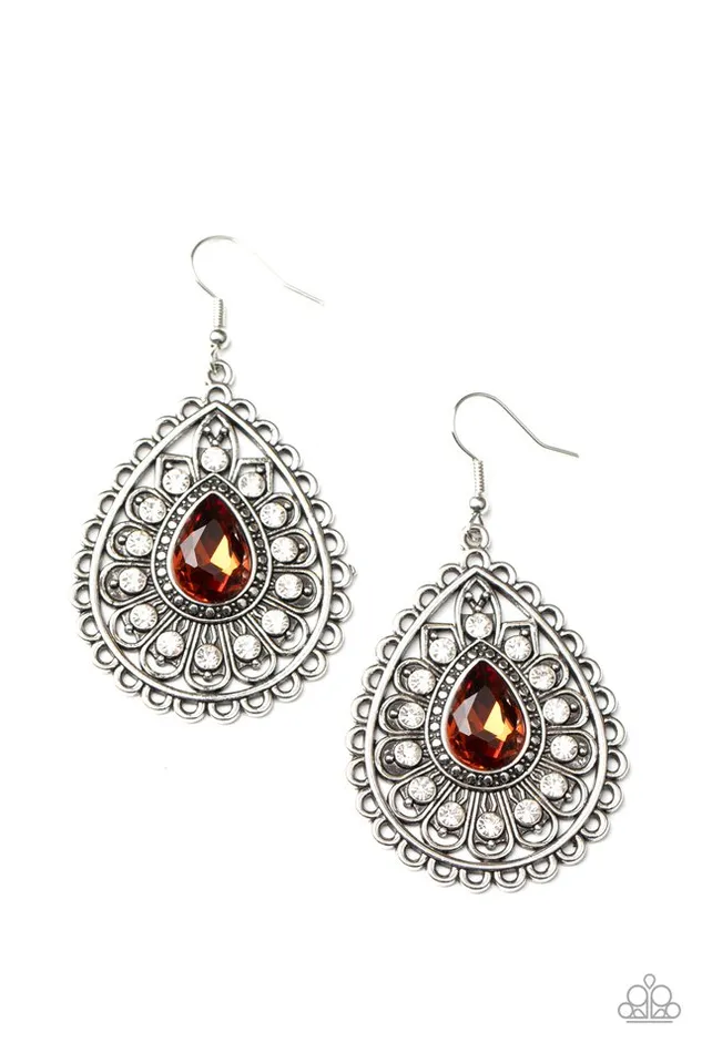 Paparazzi Jewelry Earrings Paparazzi Earring Eat Drink and BEAM Merry Brown Paparazzi Jewelry Earrings Paparazzi Earring Eat Drink and BEAM Merry Brown