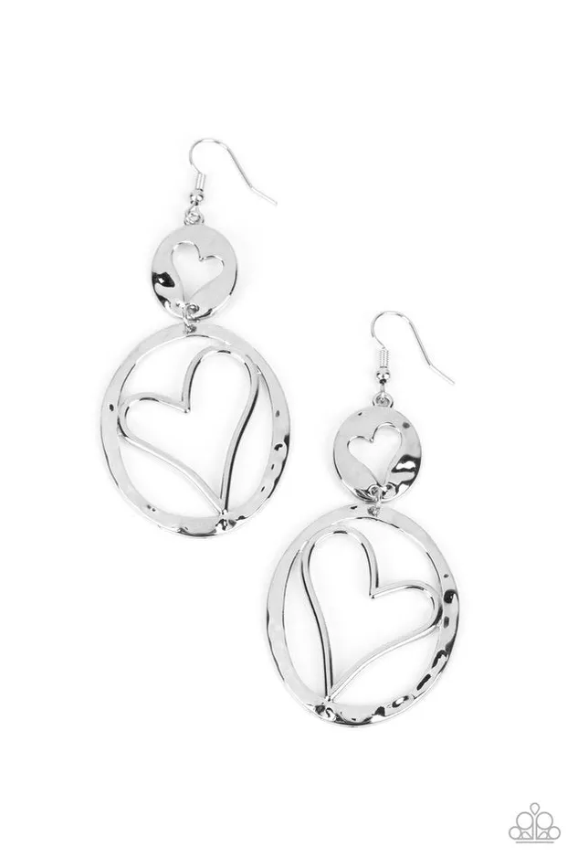 Paparazzi Jewelry Earrings Paparazzi Earring Enchanting Echo Silver Paparazzi Jewelry Earrings Paparazzi Earring Enchanting Echo Silver