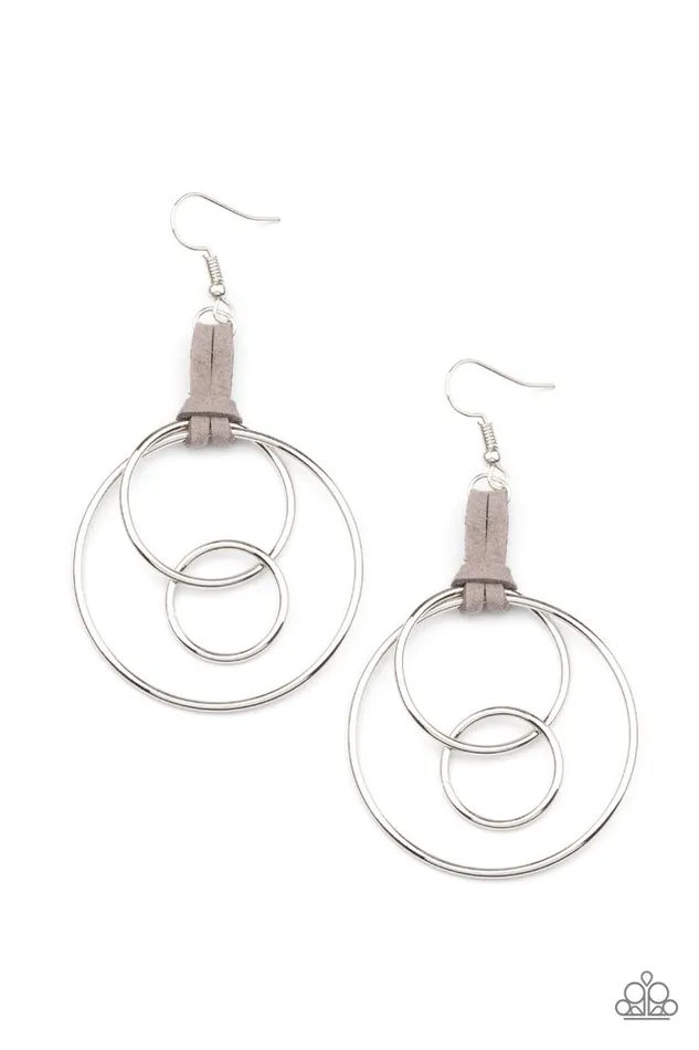 Paparazzi Jewelry Earrings Paparazzi Earring Fearless Fusion Silver Paparazzi Jewelry Earrings Paparazzi Earring Fearless Fusion Silver