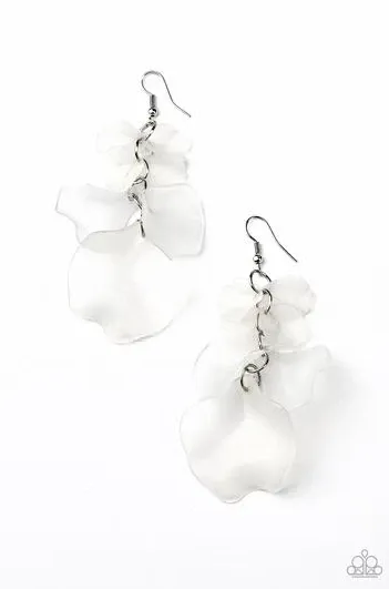 Paparazzi Jewelry Earrings Paparazzi Earring Fragile Florals White Paparazzi Jewelry Earrings Paparazzi Earring Fragile Florals White
