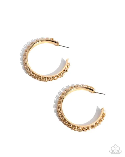 Paparazzi Jewelry Earrings Paparazzi Earring Glowing Garland Gold Paparazzi Jewelry Earrings Paparazzi Earring Glowing Garland Gold