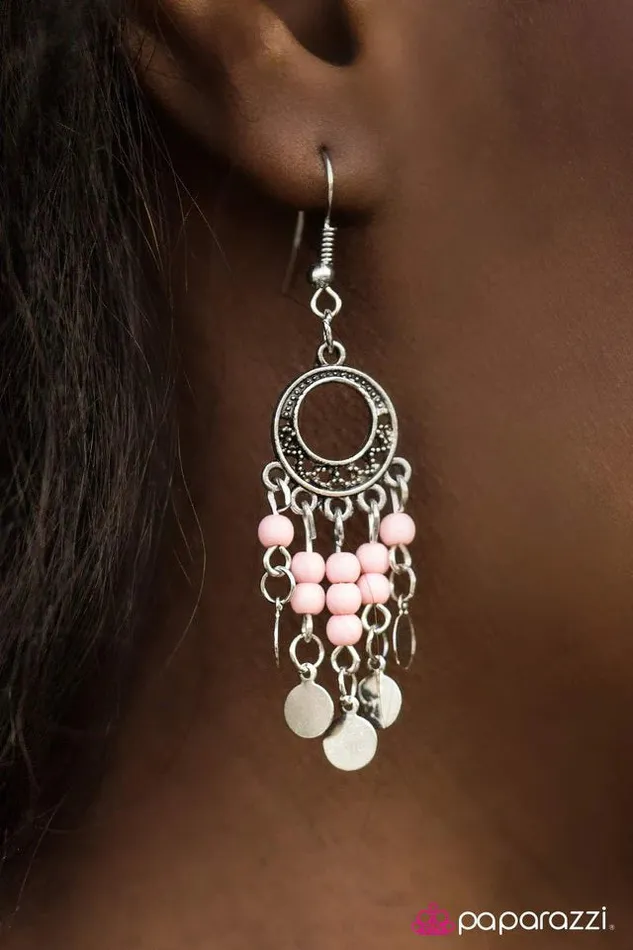 Paparazzi Jewelry Earrings Paparazzi Earring Gypsy Jamboree Pink