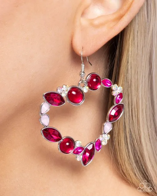 Paparazzi Jewelry Earrings Paparazzi Earring Heart Hierarchy