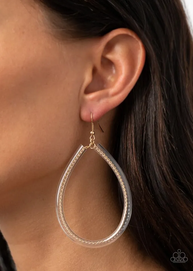 Paparazzi Jewelry Earrings Paparazzi Earring Just ENCASE You Missed It Gold