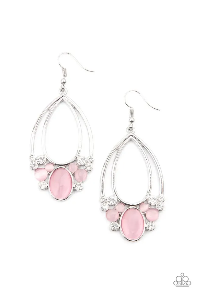 Paparazzi Jewelry Earrings Paparazzi Earring Look Into My Crystal Ball Pink Paparazzi Jewelry Earrings Paparazzi Earring Look Into My Crystal Ball Pink