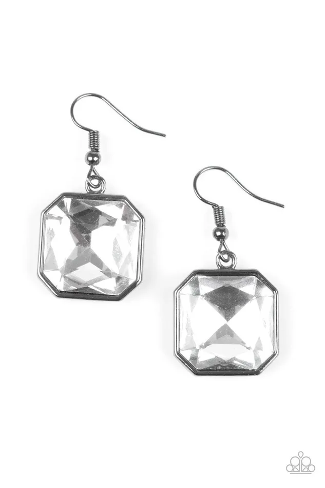 Paparazzi Jewelry Earrings Paparazzi Earring Me Myself and IDOL Black Paparazzi Jewelry Earrings Paparazzi Earring Me Myself and IDOL Black