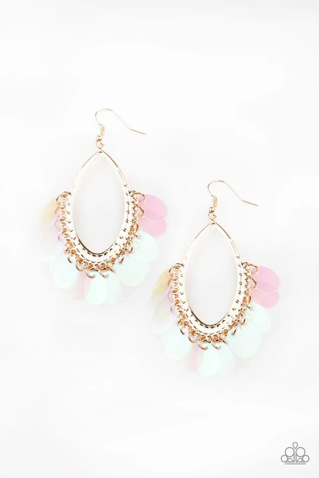 Paparazzi Jewelry Earrings Paparazzi Earring Mermaid Magic Gold Paparazzi Jewelry Earrings Paparazzi Earring Mermaid Magic Gold