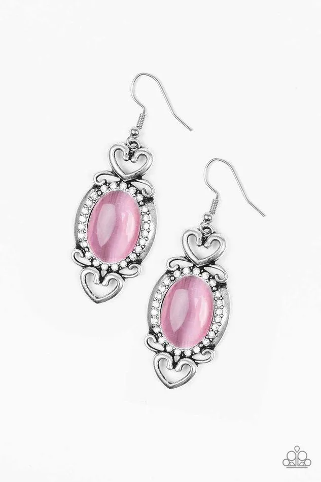 Paparazzi Jewelry Earrings Paparazzi Earring Port Royal Princess Pink
