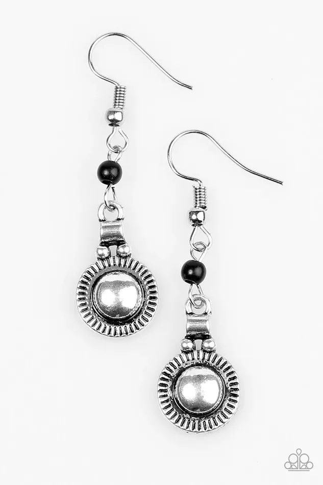 Paparazzi Jewelry Earrings Paparazzi Earring Santa Fe Sunrise Black