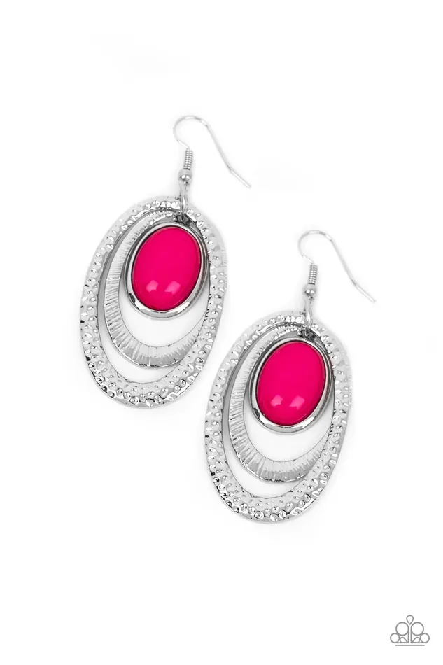 Paparazzi Jewelry Earrings Paparazzi Earring Seaside Spinster Pink