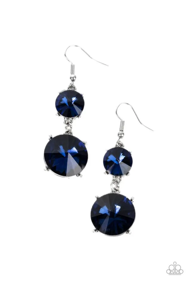 Paparazzi Jewelry Earrings Paparazzi Earring Sizzling Showcase Blue Paparazzi Jewelry Earrings Paparazzi Earring Sizzling Showcase Blue