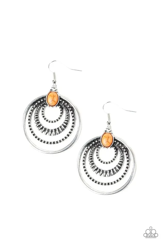 Paparazzi Jewelry Earrings Paparazzi Earring Southern Sol Orange