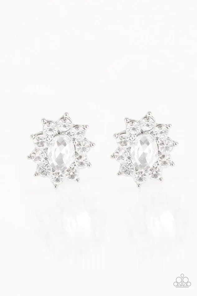 Paparazzi Jewelry Earrings Paparazzi Earring Starry Nights White