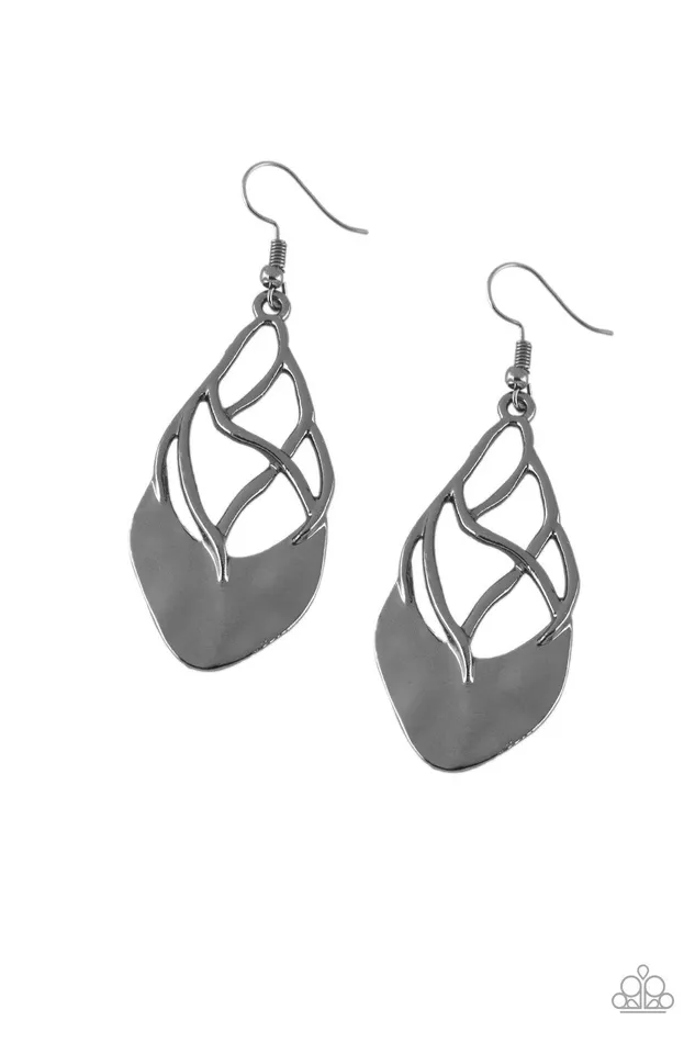 Paparazzi Jewelry Earrings Paparazzi Earring Super Swanky Black