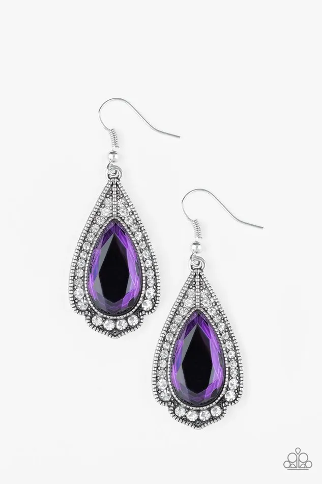 Paparazzi Jewelry Earrings Paparazzi Earring Superstar Stardom Purple Paparazzi Jewelry Earrings Paparazzi Earring Superstar Stardom Purple