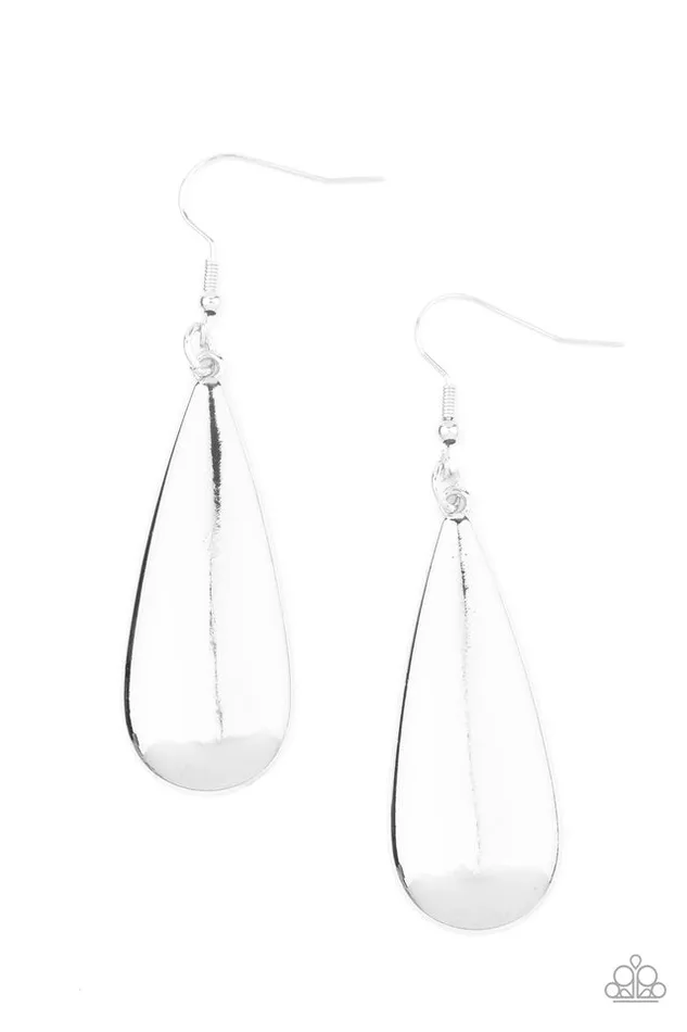 Paparazzi Jewelry Earrings Paparazzi Earring The Drop Off Silver Paparazzi Jewelry Earrings Paparazzi Earring The Drop Off Silver