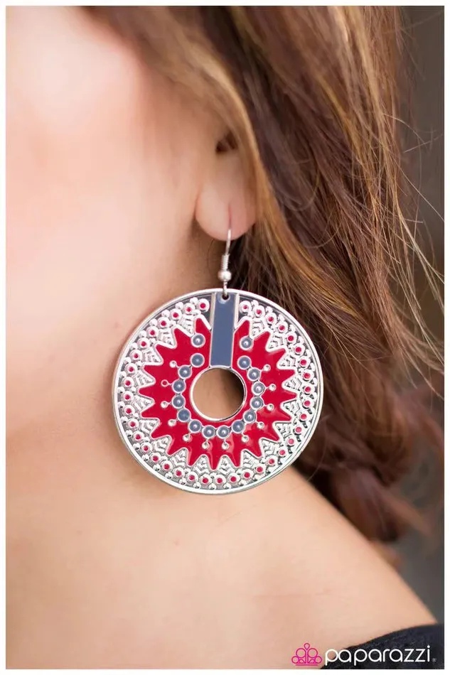 Paparazzi Jewelry Earrings Paparazzi Earring The Essence of Radiance Red