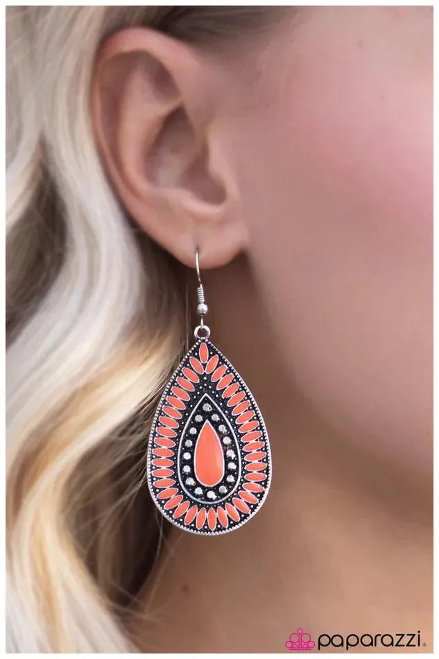Paparazzi Jewelry Earrings Paparazzi Earring Whats Your Flavor Orange