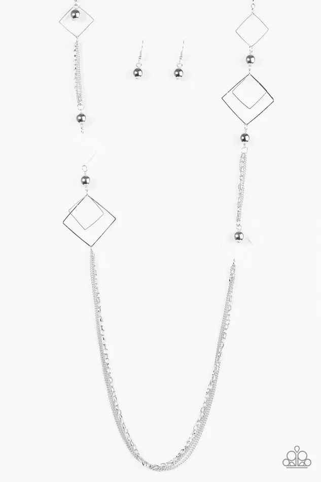 Paparazzi Jewelry Necklaces Paparazzi Necklace A Fashionable Frame Of Mind Silver