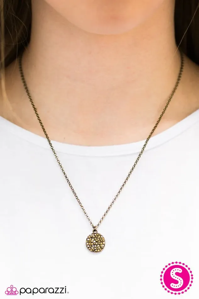 Paparazzi Jewelry Necklaces Paparazzi Necklace A Glittery Distraction Brass