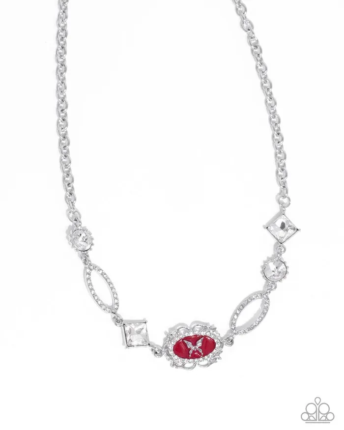 Paparazzi Jewelry Necklaces Paparazzi Necklace Aerial Approval Red Paparazzi Jewelry Necklaces Paparazzi Necklace Aerial Approval Red