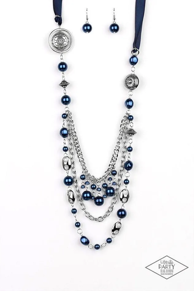 Paparazzi Jewelry Necklaces Paparazzi Necklace All The Trimmings Blue