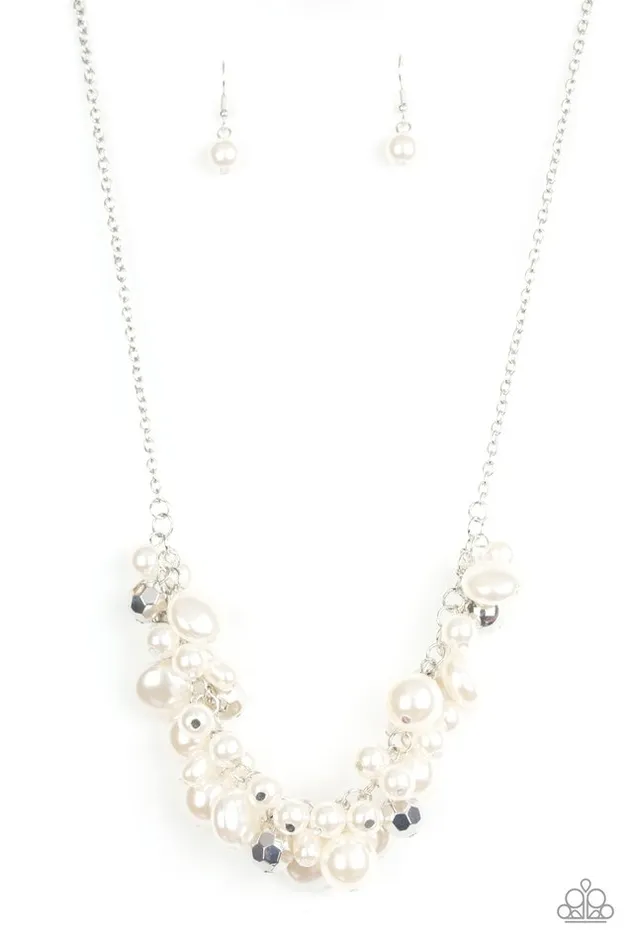 Paparazzi Jewelry Necklaces Paparazzi Necklace Battle of the Bombshells White Paparazzi Jewelry Necklaces Paparazzi Necklace Battle of the Bombshells White