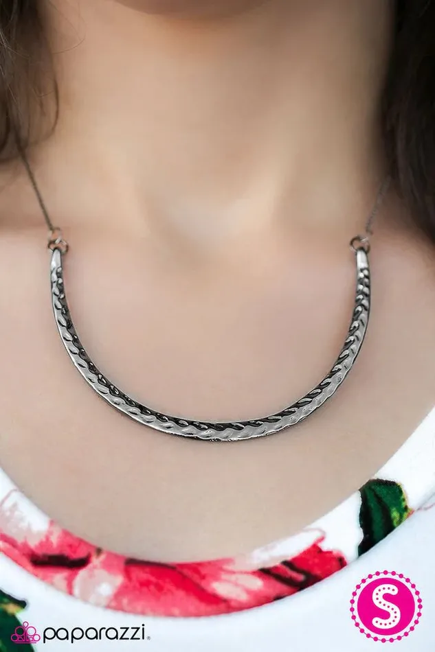 Paparazzi Jewelry Necklaces Paparazzi Necklace BullHeaded Black