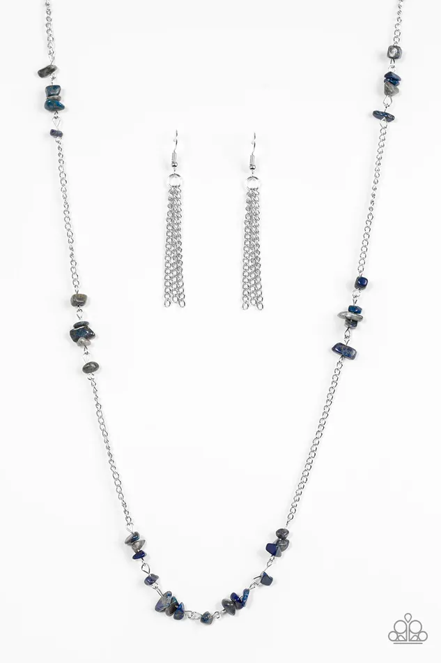 Paparazzi Jewelry Necklaces Paparazzi Necklace Canyon Catwalk Blue