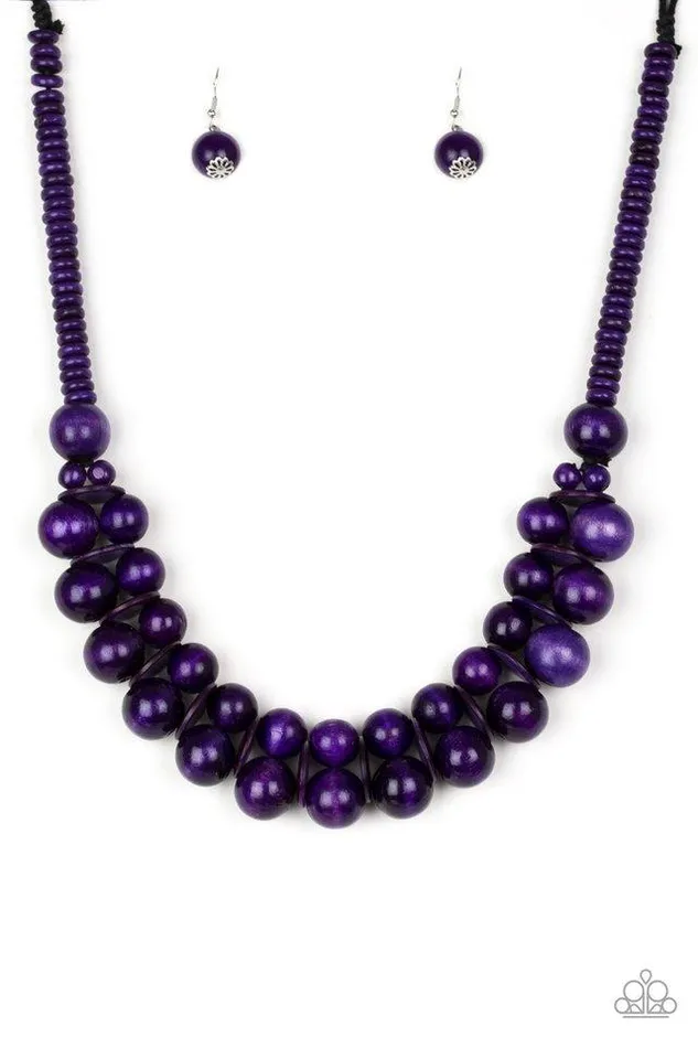 Paparazzi Jewelry Necklaces Paparazzi Necklace Caribbean Cover Girl Purple