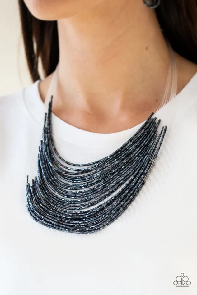 Paparazzi Jewelry Necklaces Paparazzi Necklace Catwalk Queen Blue