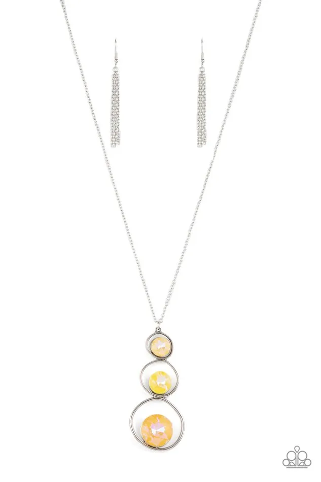 Paparazzi Jewelry Necklaces Paparazzi Necklace Celestial Courtier Yellow Paparazzi Jewelry Necklaces Paparazzi Necklace Celestial Courtier Yellow