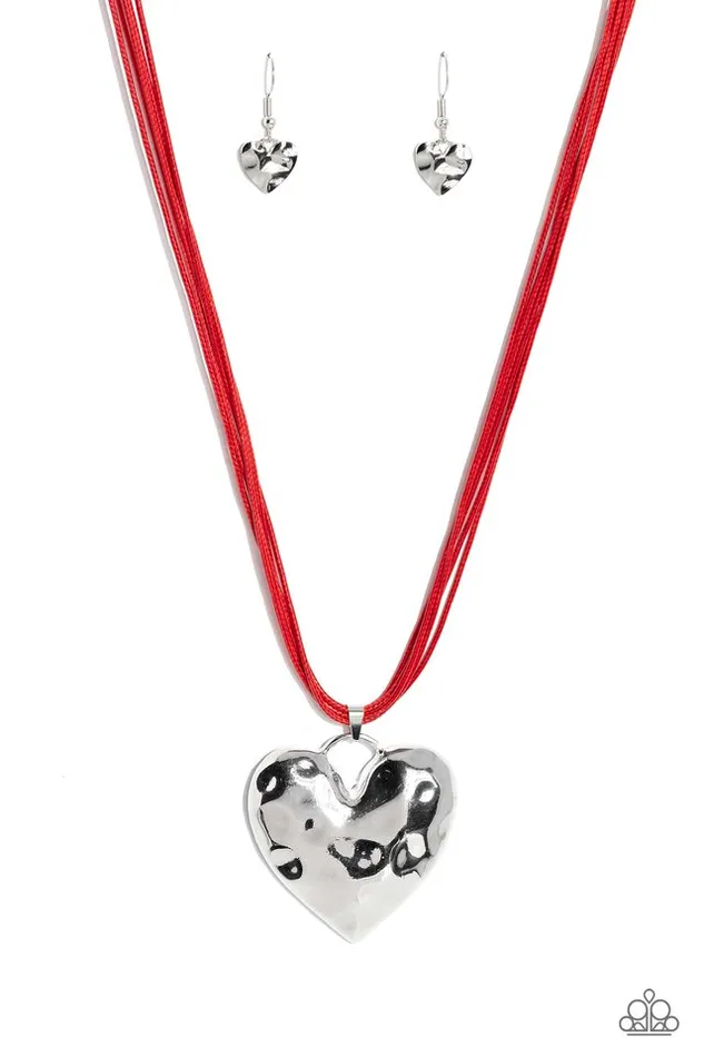 Paparazzi Jewelry Necklaces Paparazzi Necklace Confident Courtship Red Paparazzi Jewelry Necklaces Paparazzi Necklace Confident Courtship Red
