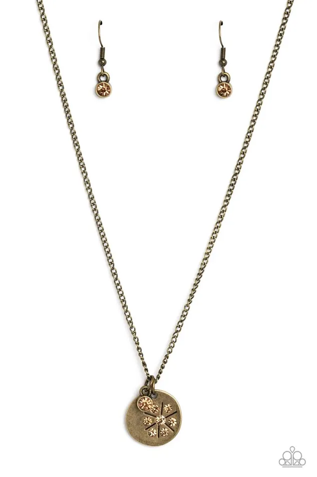 Paparazzi Jewelry Necklaces Paparazzi Necklace Dandelion Delight Brass Paparazzi Jewelry Necklaces Paparazzi Necklace Dandelion Delight Brass