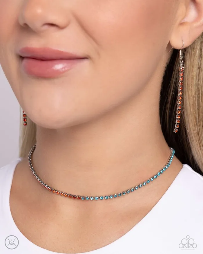 Paparazzi Jewelry Necklaces Paparazzi Necklace Dedicated Duo Orange