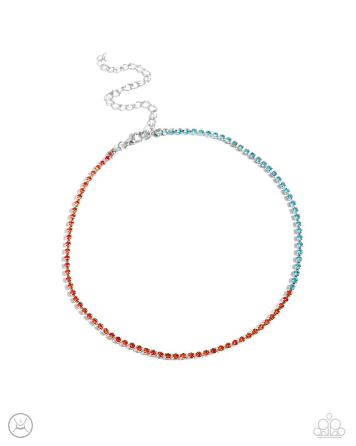 Paparazzi Jewelry Necklaces Paparazzi Necklace Dedicated Duo Orange Paparazzi Jewelry Necklaces Paparazzi Necklace Dedicated Duo Orange