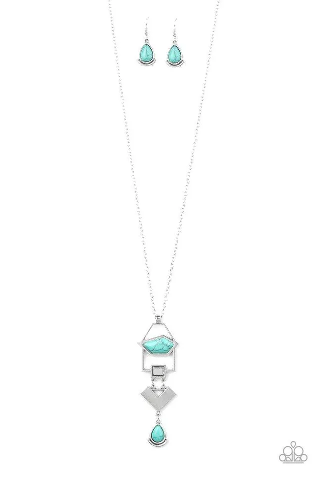 Paparazzi Jewelry Necklaces Paparazzi Necklace Desert Artisan Blue