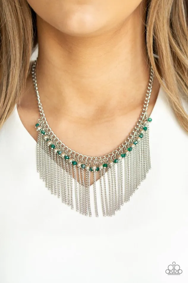 Paparazzi Jewelry Necklaces Paparazzi Necklace Divinely Diva Green
