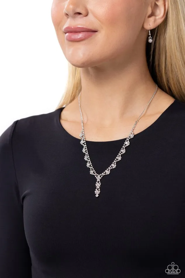 Paparazzi Jewelry Necklaces Paparazzi Necklace Executive Embellishment White