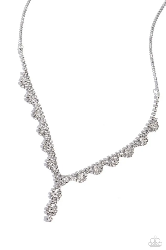 Paparazzi Jewelry Necklaces Paparazzi Necklace Executive Embellishment White Paparazzi Jewelry Necklaces Paparazzi Necklace Executive Embellishment White