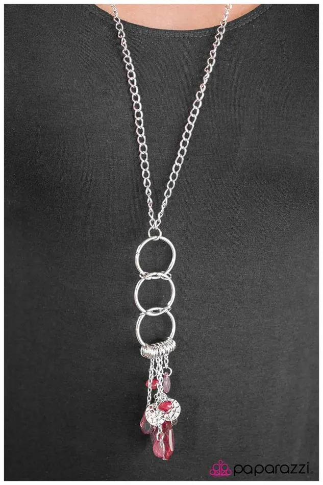 Paparazzi Jewelry Necklaces Paparazzi Necklace Fall In Line Pink