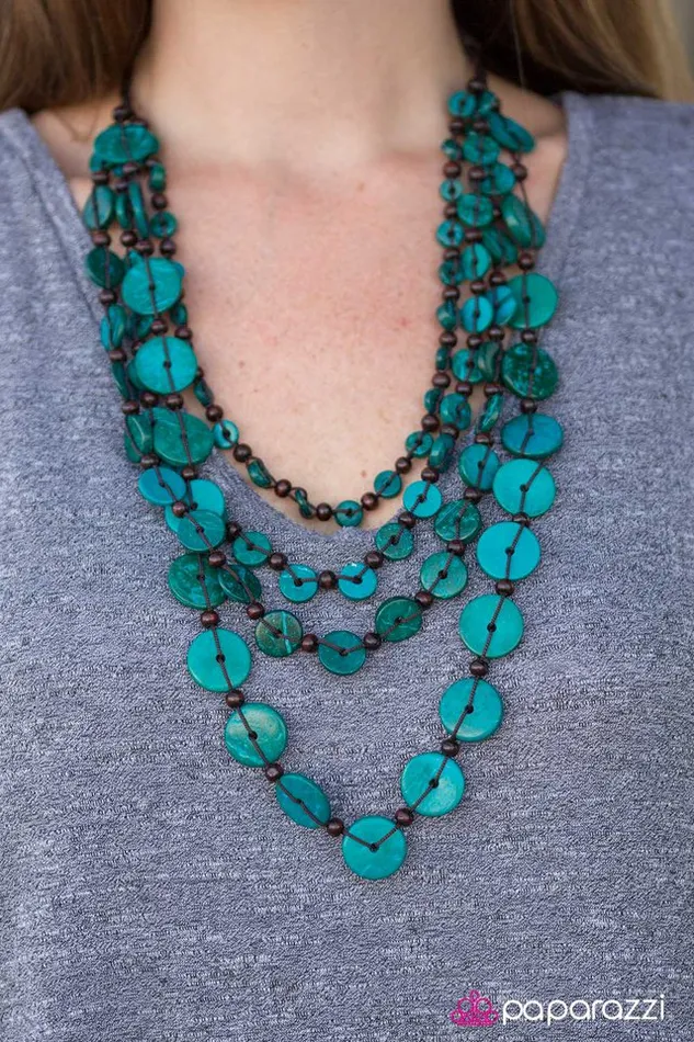 Paparazzi Jewelry Necklaces Paparazzi Necklace Fiji Flair Blue