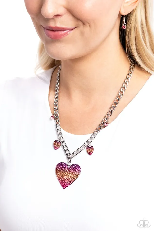 Paparazzi Jewelry Necklaces Paparazzi Necklace For the Most HEART Pink